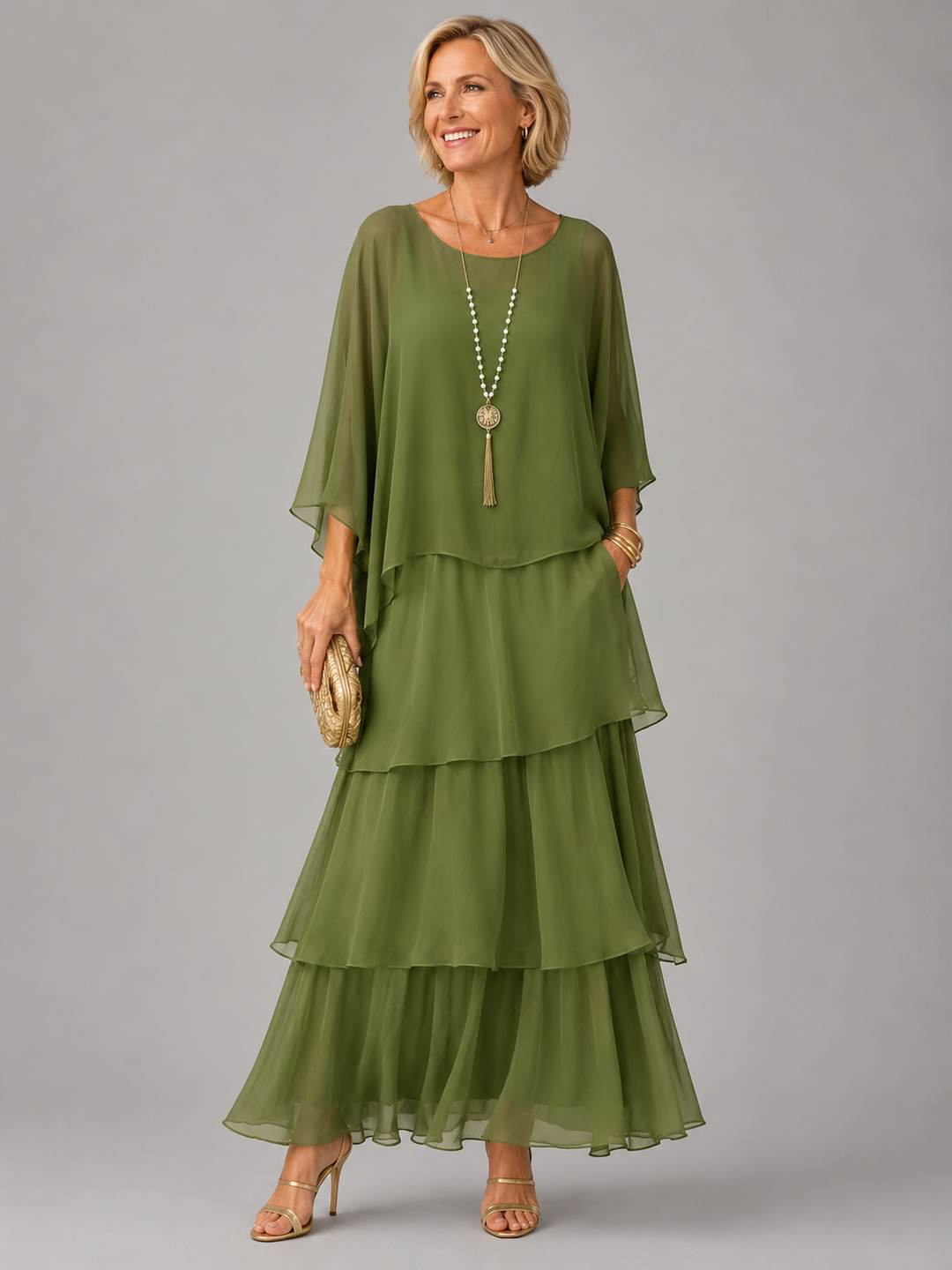 Sarah| Elegant Flowing Maxi Dress