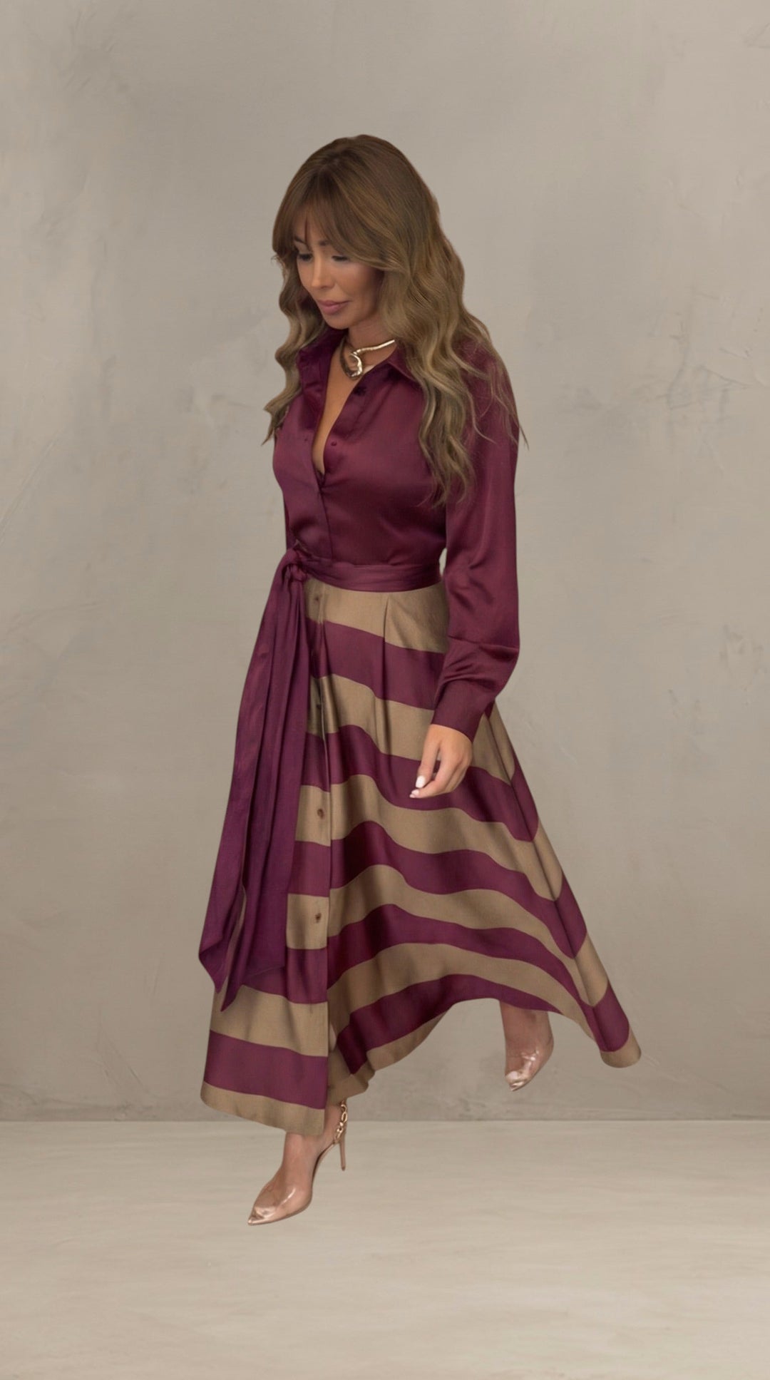 MILA | STRIPED MAXI DRESS