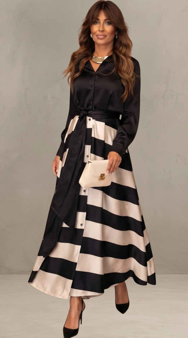 MILA | STRIPED MAXI DRESS
