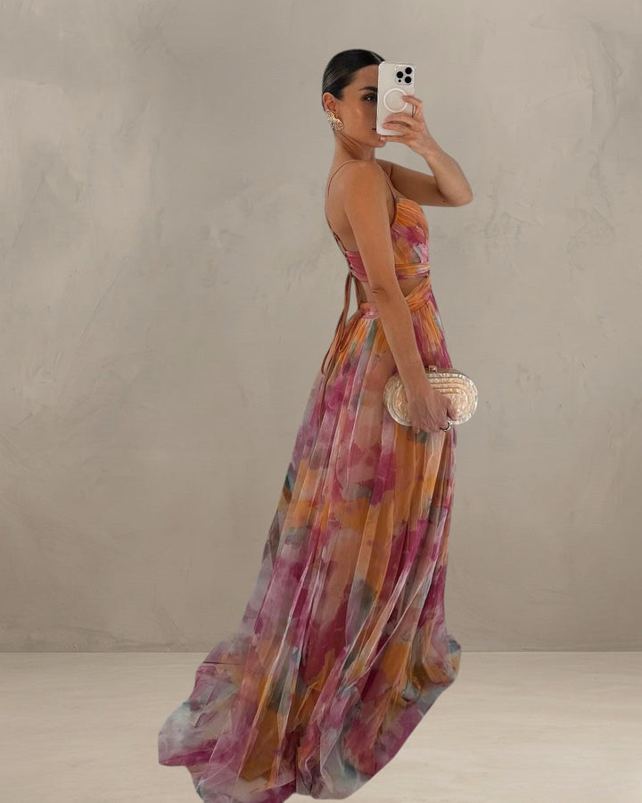 GRACE | ROMANTIC SHEER-LAYERED DRESS