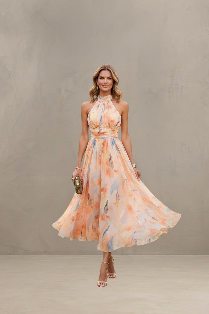 ESTHER | HALTER NECK SUMMER DRESS