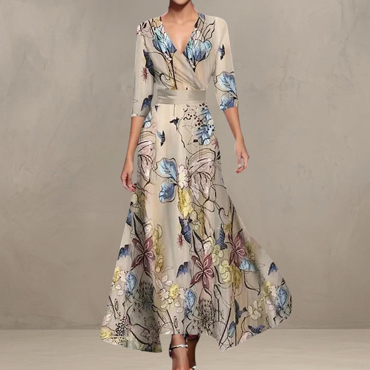 ARIA | CHIC DRESS WITH FLORAL PRINT